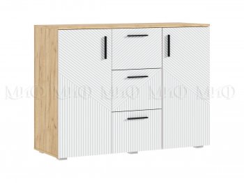 Комод Сильвия, крафт/белый (Миф) в Ивделе - ivdel.mebel-e96.ru