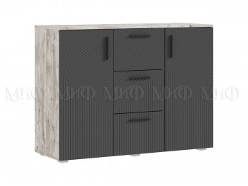 Комод Сильвия, дуб юкон/графит (Миф) в Ивделе - ivdel.mebel-e96.ru
