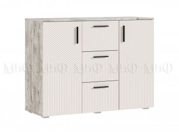 Комод Сильвия, дуб юкон/кашемир (Миф) в Ивделе - ivdel.mebel-e96.ru