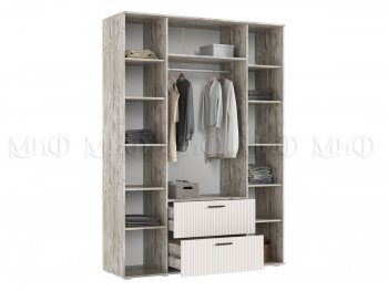 Шкаф 1600 мм Сильвия, дуб юкон/кашемир (Миф) в Ивделе - ivdel.mebel-e96.ru
