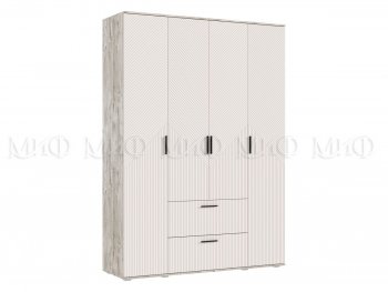 Шкаф 1600 мм Сильвия, дуб юкон/кашемир (Миф) в Ивделе - ivdel.mebel-e96.ru