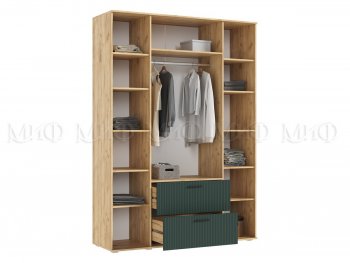 Шкаф 1600 мм Сильвия, крафт/грин (Миф) в Ивделе - ivdel.mebel-e96.ru