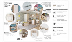 Система Стелс Стол письменный 120 1д1ящ Дуб сонома/Белый в Ивделе - ivdel.mebel-e96.ru