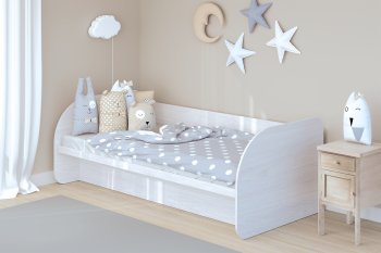 Кровать с подъемным механизмом Сказка, ясень (Зарон) в Ивделе - ivdel.mebel-e96.ru