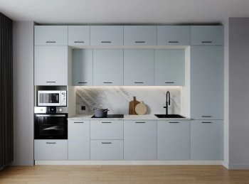 Кухонный гарнитур Смоки 3400 мм МДФ (Санвут) в Ивделе - ivdel.mebel-e96.ru