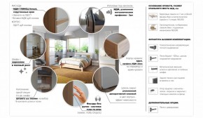 Спальня Дакота Комод 4ящ Дуб сонома/Белый глянец в Ивделе - ivdel.mebel-e96.ru