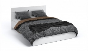 Спальня Йорк Кровать 160 с подъемным механизмом Белый жемчуг/Белый глянец в Ивделе - ivdel.mebel-e96.ru | фото