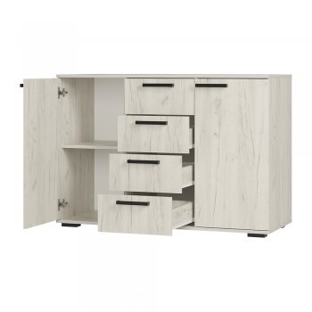 Комод Стандарт №2 NEW крафт белый  (БТС) в Ивделе - ivdel.mebel-e96.ru