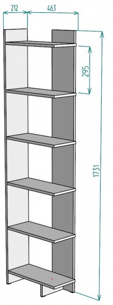 Стеллаж S4 (ДВ) в Ивделе - ivdel.mebel-e96.ru