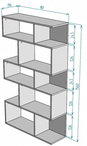 Стеллаж S5 (ДВ) в Ивделе - ivdel.mebel-e96.ru