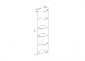 Стеллаж угловой  Сканди, СДУ370.1 (ДСВ) в Ивделе - ivdel.mebel-e96.ru