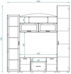 Стенка ТВА-14 в Ивделе - ivdel.mebel-e96.ru