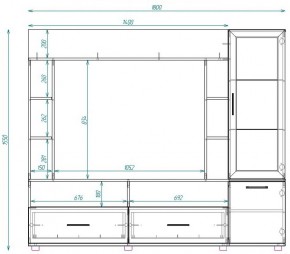 Стенка ТВА Сатурн в Ивделе - ivdel.mebel-e96.ru