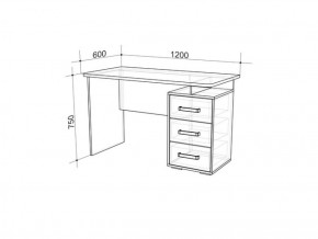 Стол компьютерный Лайт-2 (1200) в Ивделе - ivdel.mebel-e96.ru