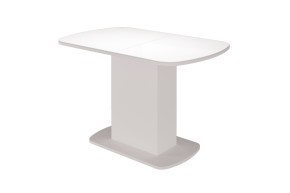Стол обеденный Соренто 2 раздвижной (Белый) в Ивделе - ivdel.mebel-e96.ru