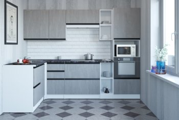 Кухонный гарнитур Сюита мега прайм 1500*2700 мм (Герда) в Ивделе - ivdel.mebel-e96.ru