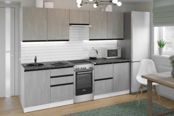 Кухонный гарнитур Сюита мега 2500 мм (Герда) в Ивделе - ivdel.mebel-e96.ru