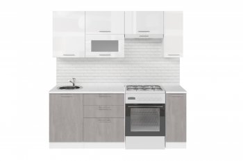 Кухонный гарнитур Терция ультра 2000 мм (Герда) в Ивделе - ivdel.mebel-e96.ru