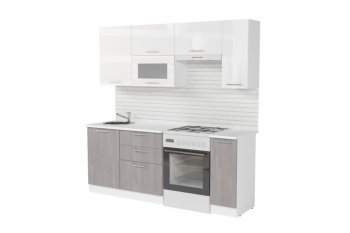 Кухонный гарнитур Терция ультра 2000 мм (Герда) в Ивделе - ivdel.mebel-e96.ru