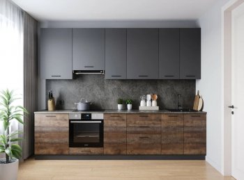 Кухонный гарнитур высокий Трансильвания 3000 мм (Санвут) в Ивделе - ivdel.mebel-e96.ru