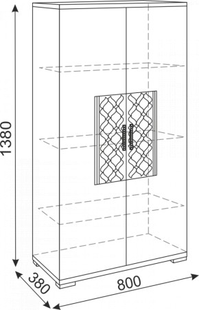 Тумба 2 двери Тиффани М13 (Риннер) в Ивделе - ivdel.mebel-e96.ru