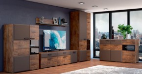 Тумба 3 двери 1500 РИО Смоки Soft touch/Таксус (БМ) в Ивделе - ivdel.mebel-e96.ru