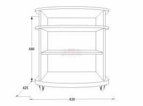 Тумба для теле-радио аппаратуры Фант 1 в Ивделе - ivdel.mebel-e96.ru