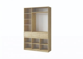 Шкаф 1500 мм Турин крафт/графит (ВВР) в Ивделе - ivdel.mebel-e96.ru