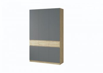 Шкаф 1500 мм Турин крафт/графит (ВВР) в Ивделе - ivdel.mebel-e96.ru