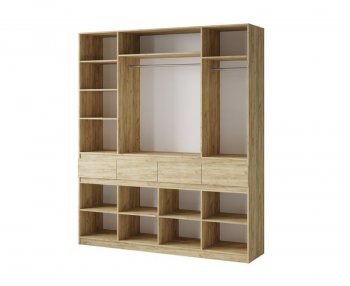 Шкаф 2000 мм Турин ЛДСП крафт серый/кашемир (ВВР) в Ивделе - ivdel.mebel-e96.ru