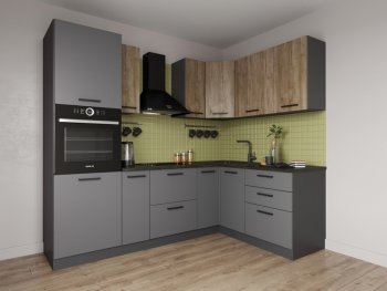 Угловой кухонный гарнитур Умбра 2400*1600 мм МДФ Sanvut в Ивделе - ivdel.mebel-e96.ru