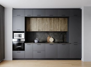 Кухонный гарнитур Умбра 3400 мм МДФ (Санвут) в Ивделе - ivdel.mebel-e96.ru