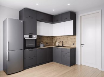 Кухонный гарнитур угловой Вегас 2200*1700 мм (Санвут) в Ивделе - ivdel.mebel-e96.ru