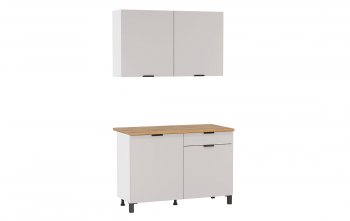 Кухонный гарнитур 1200 мм Венера кашемир ЛДСП (Олмеко) в Ивделе - ivdel.mebel-e96.ru