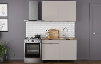 Кухонный гарнитур 1200 мм Венера кашемир ЛДСП (Олмеко) в Ивделе - ivdel.mebel-e96.ru