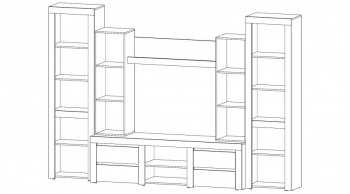 Стенка Веста (Лин) в Ивделе - ivdel.mebel-e96.ru