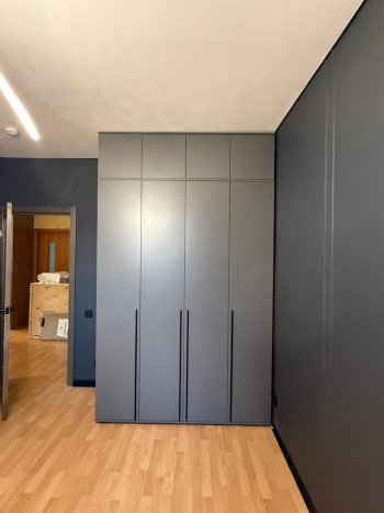 Шкаф 1600 мм 4-х створчатый Норд с антресолью графит (Миф) в Ивделе - ivdel.mebel-e96.ru