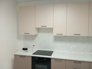 Кухонный гарнитур высокий Латте 3000 мм, Стол. 26 мм в Ивделе - ivdel.mebel-e96.ru