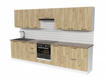 Кухонный гарнитур Янтарь 3000 мм (Герда) в Ивделе - ivdel.mebel-e96.ru